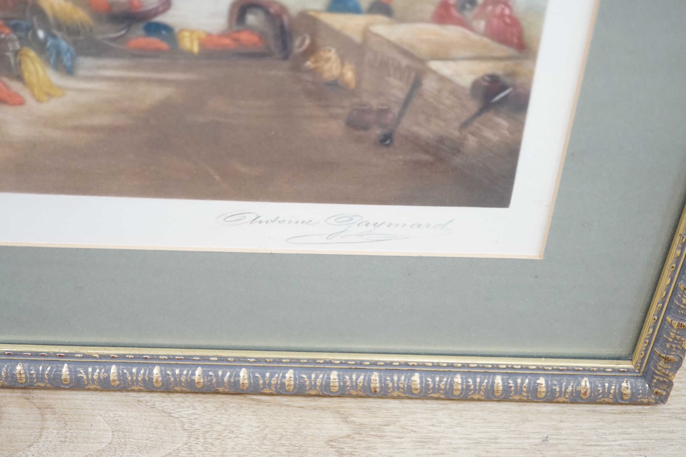 Antoine Gaymond, a pair of mezzotints, Venice, signed in pencil, 32 x 46cm